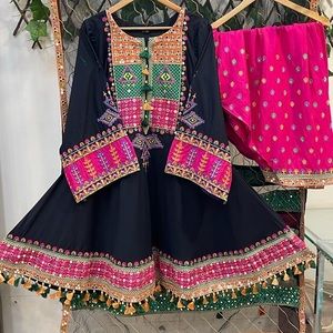 Afghani dress beautiful traditional embroidered